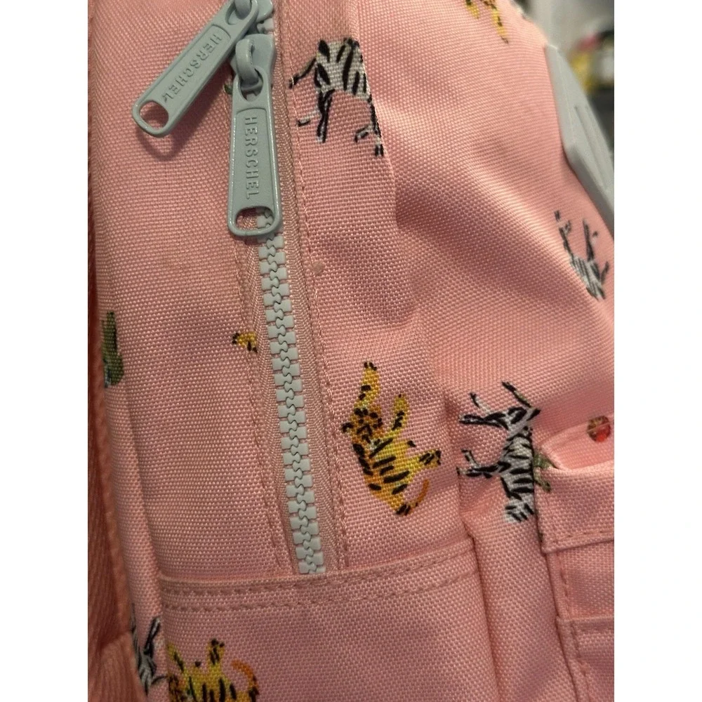 Herschel Supply Co Kids Mini Pastel Pink Backpack-Zoo Animal Print-Rare